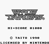 Space Invaders (Japan) Title Screen